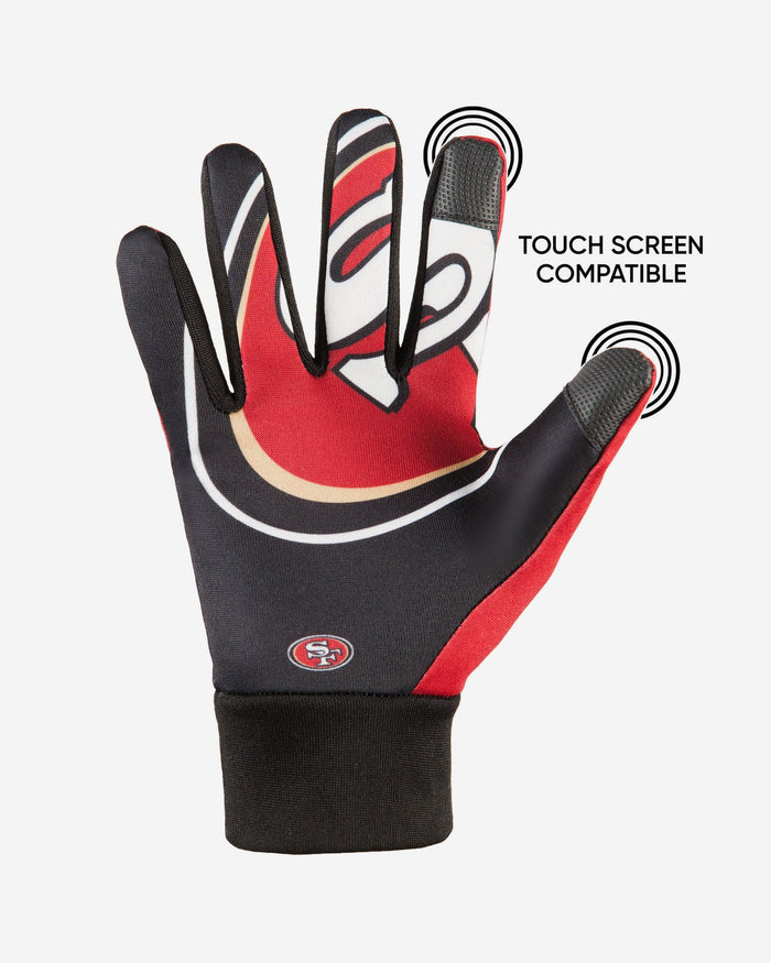 San Francisco 49ers Palm Logo Texting Gloves FOCO - FOCO.com