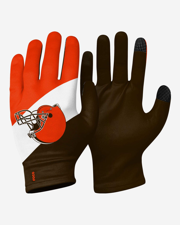 Cleveland Browns 2 Pack Reusable Stretch Gloves FOCO - FOCO.com