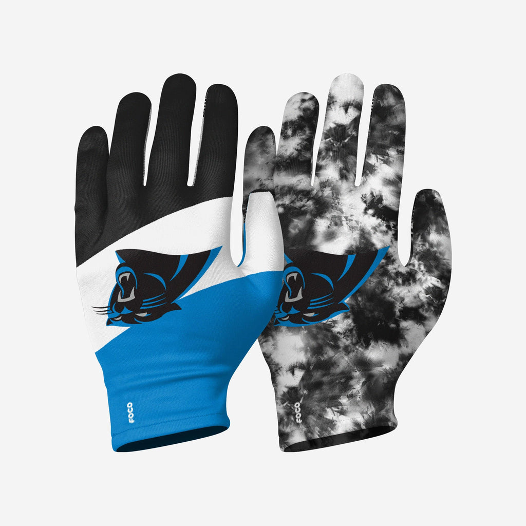 Carolina Panthers 2 Pack Reusable Stretch Gloves FOCO S/M - FOCO.com