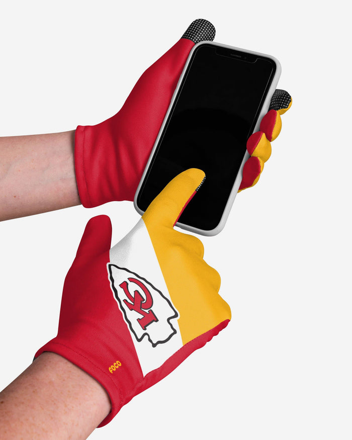 Kansas City Chiefs 2 Pack Reusable Stretch Gloves FOCO - FOCO.com