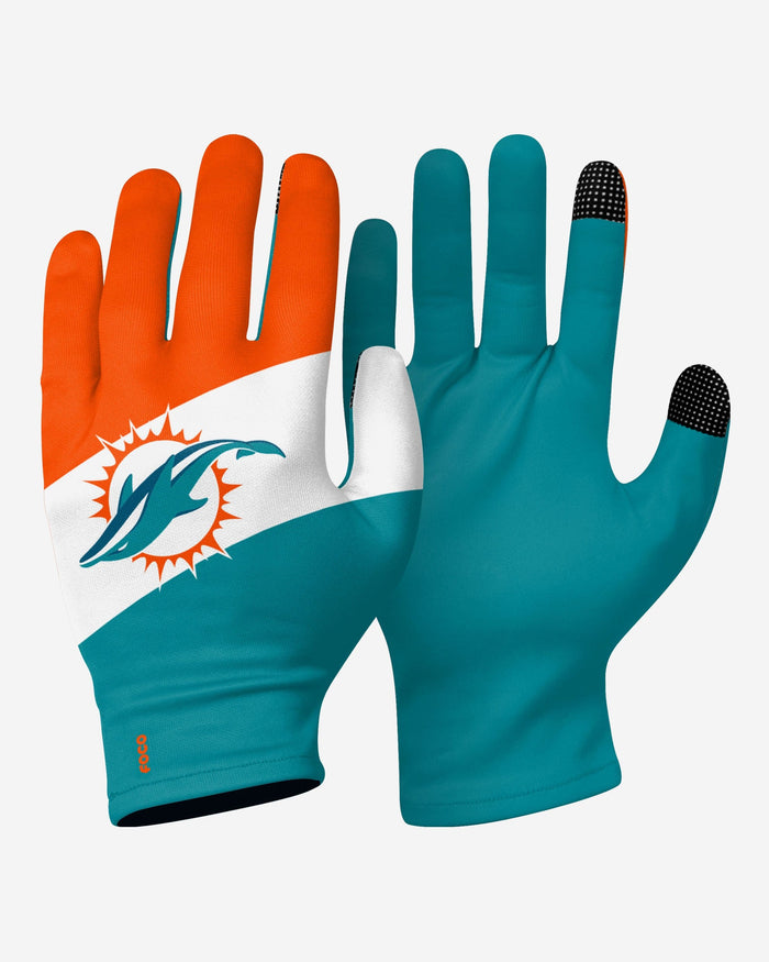 Miami Dolphins 2 Pack Reusable Stretch Gloves FOCO - FOCO.com
