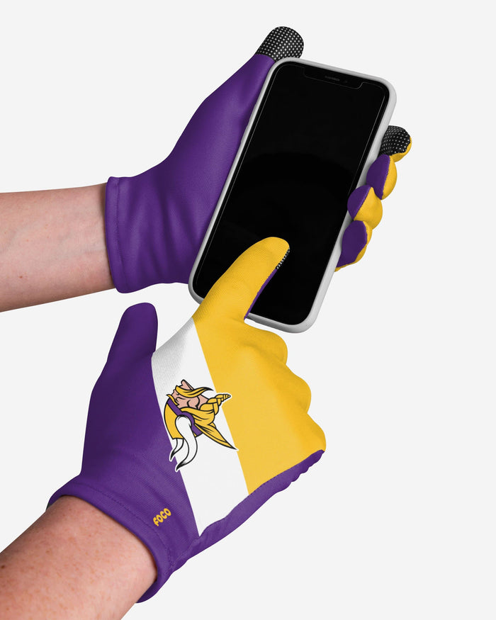 Minnesota Vikings 2 Pack Reusable Stretch Gloves FOCO - FOCO.com