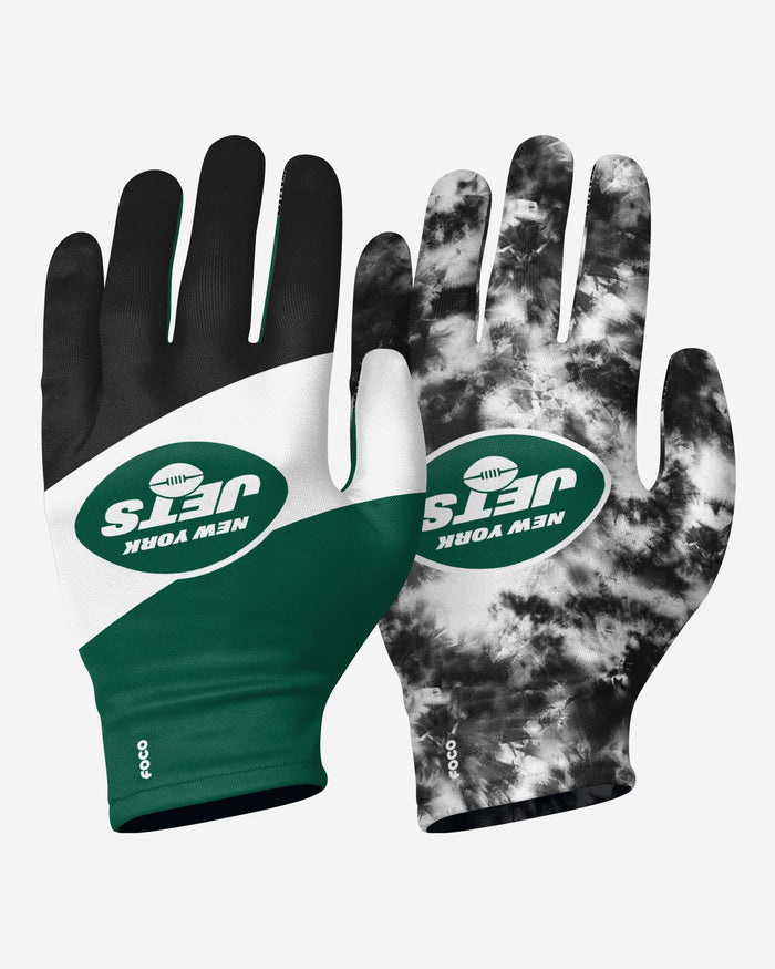New York Jets 2 Pack Reusable Stretch Gloves FOCO S/M - FOCO.com