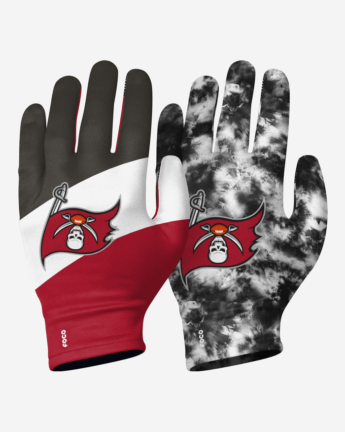 Tampa Bay Buccaneers 2 Pack Reusable Stretch Gloves FOCO S/M - FOCO.com