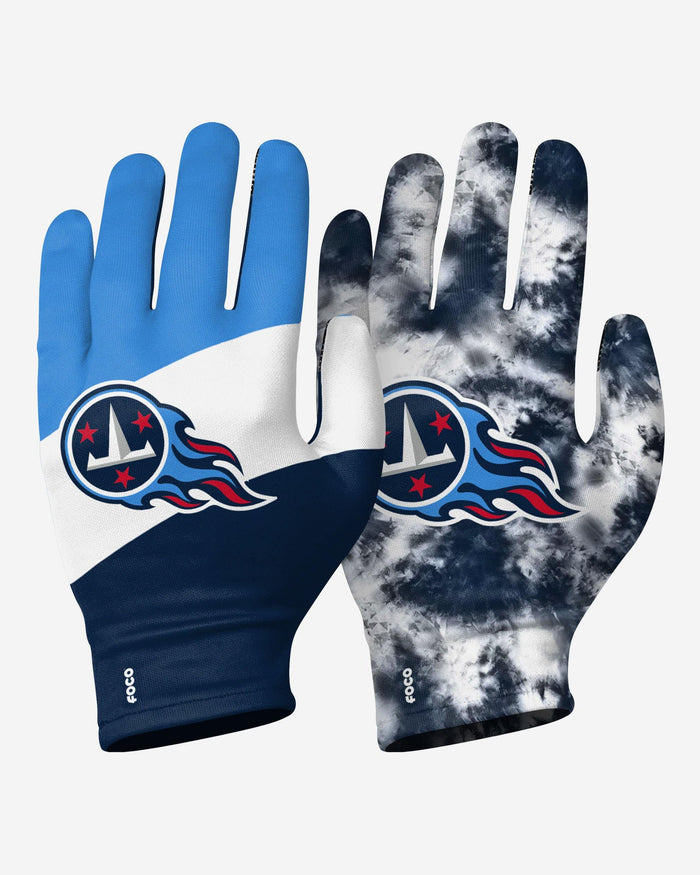 Tennessee Titans 2 Pack Reusable Stretch Gloves FOCO S/M - FOCO.com