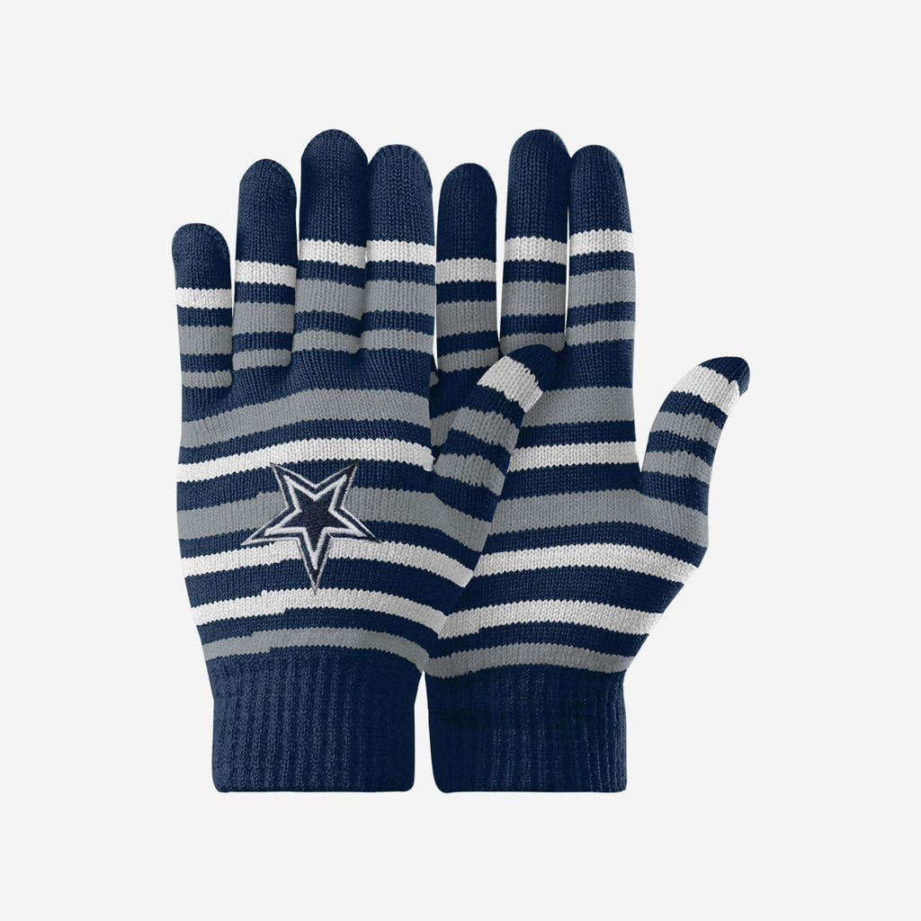 Dallas Cowboys Stripe Finger Stretch Glove FOCO - FOCO.com