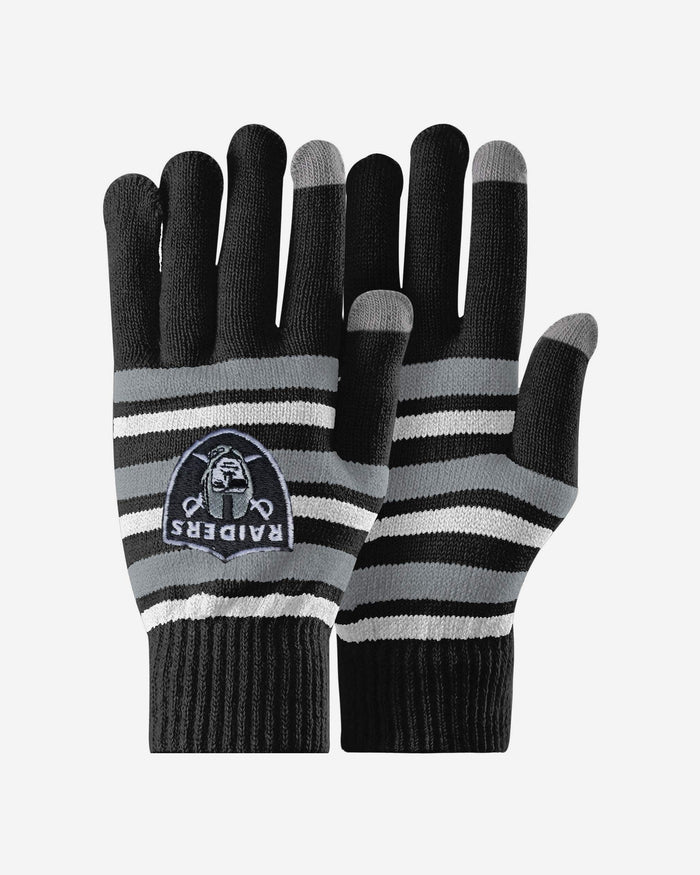 Las Vegas Raiders Stretch Gloves FOCO - FOCO.com