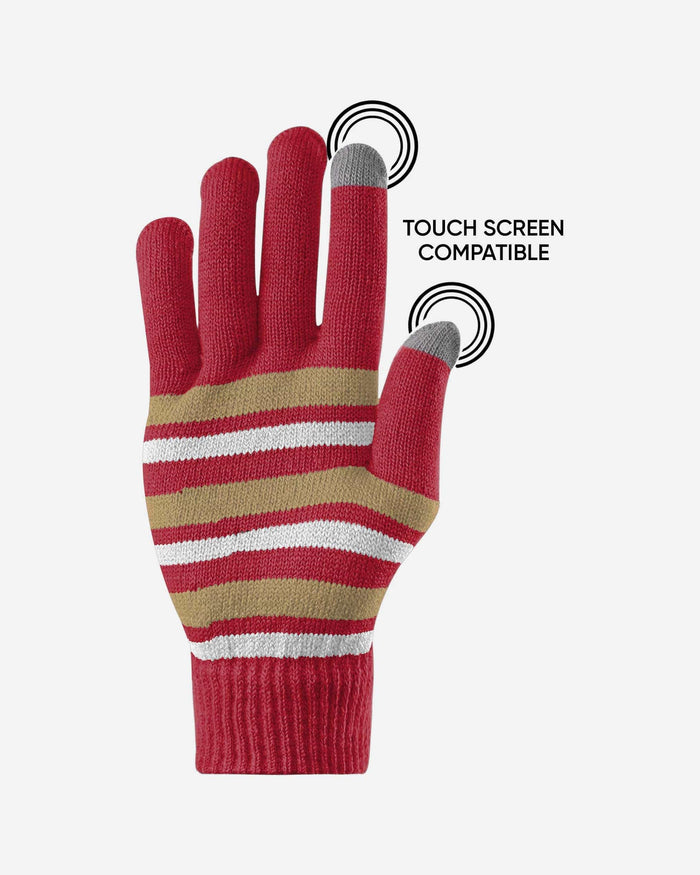 San Francisco 49ers Stretch Gloves FOCO - FOCO.com