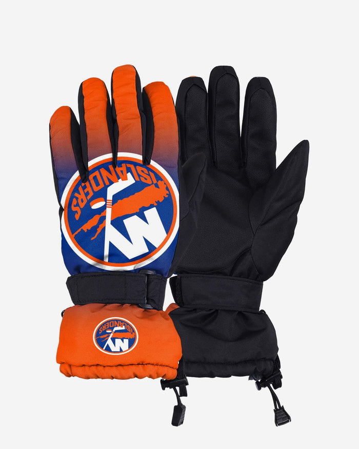 New York Islanders Gradient Big Logo Insulated Gloves FOCO S/M - FOCO.com