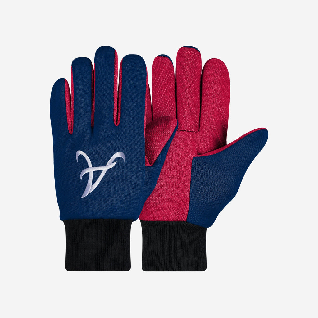 Atlanta Braves Colored Palm Utility Gloves FOCO - FOCO.com