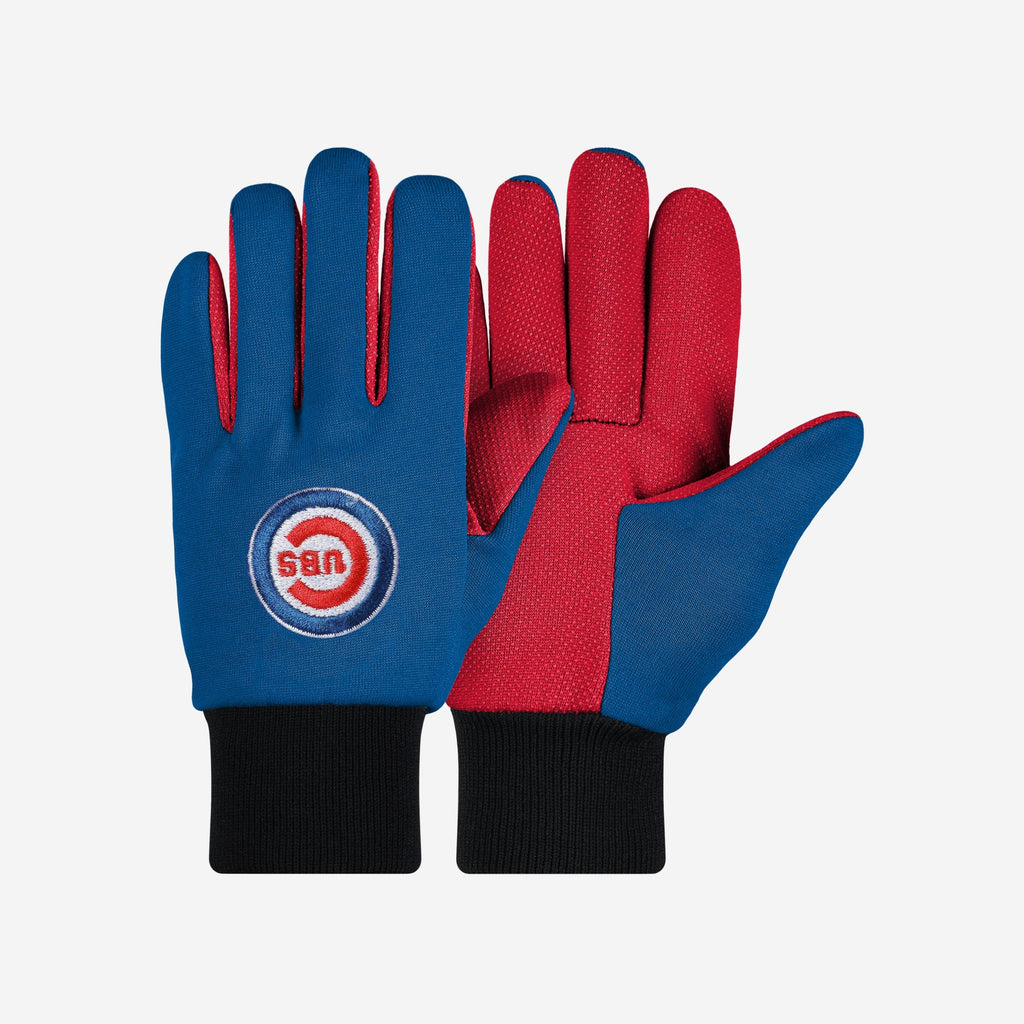 Chicago Cubs Colored Palm Utility Gloves FOCO - FOCO.com