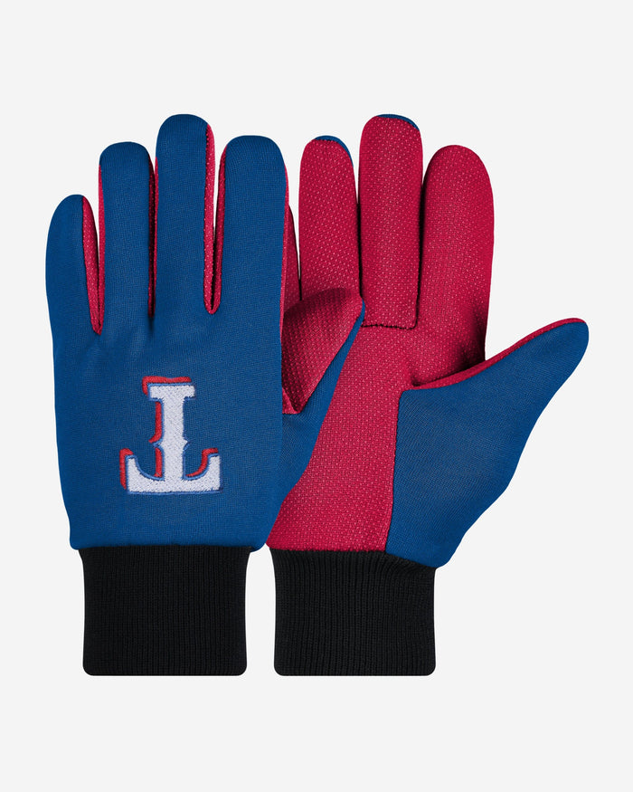 Texas Rangers Colored Palm Utility Gloves FOCO - FOCO.com