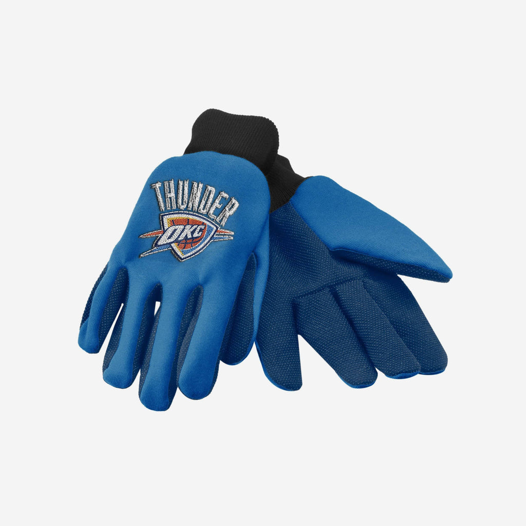 Oklahoma City Thunder Colored Palm Utility Gloves FOCO - FOCO.com
