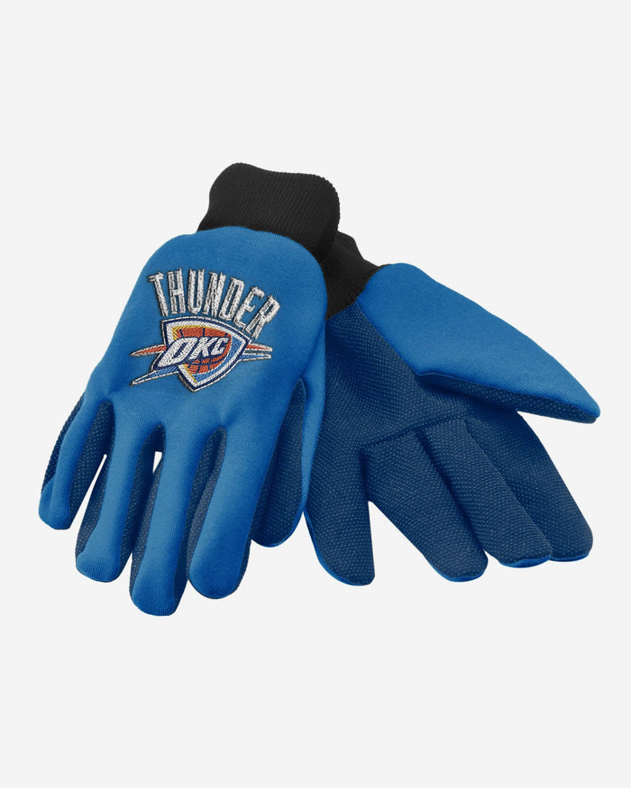 Oklahoma City Thunder Colored Palm Utility Gloves FOCO - FOCO.com
