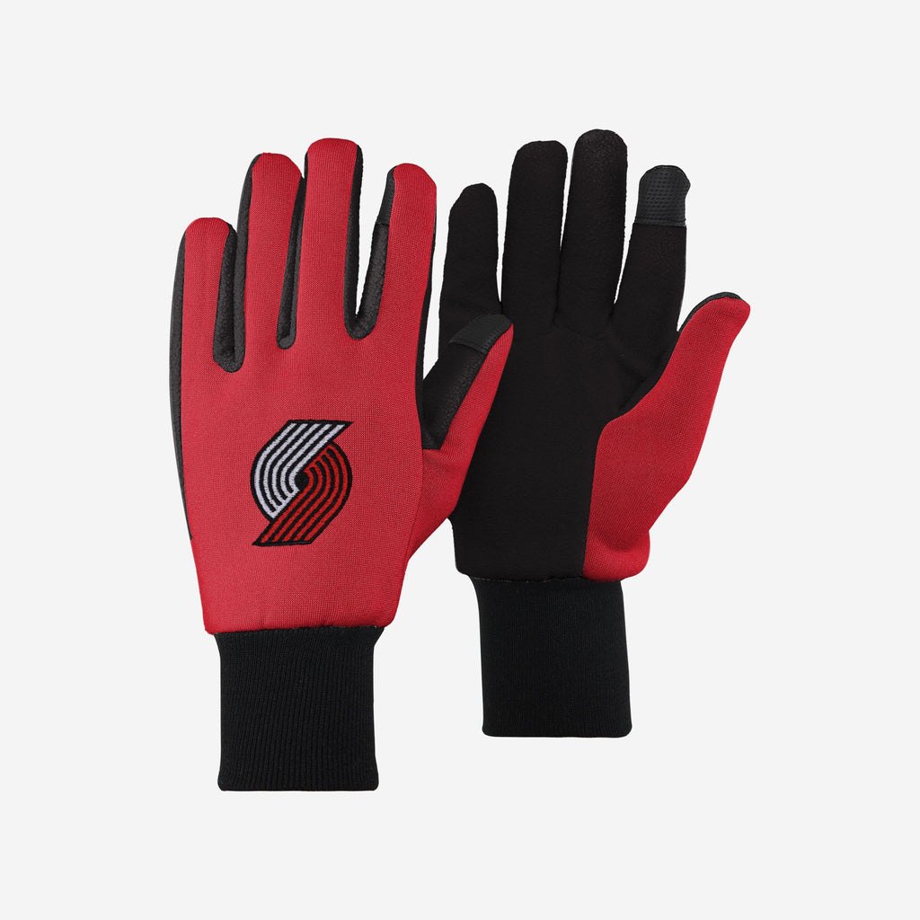 Portland Trail Blazers Colored Texting Utility Gloves FOCO - FOCO.com