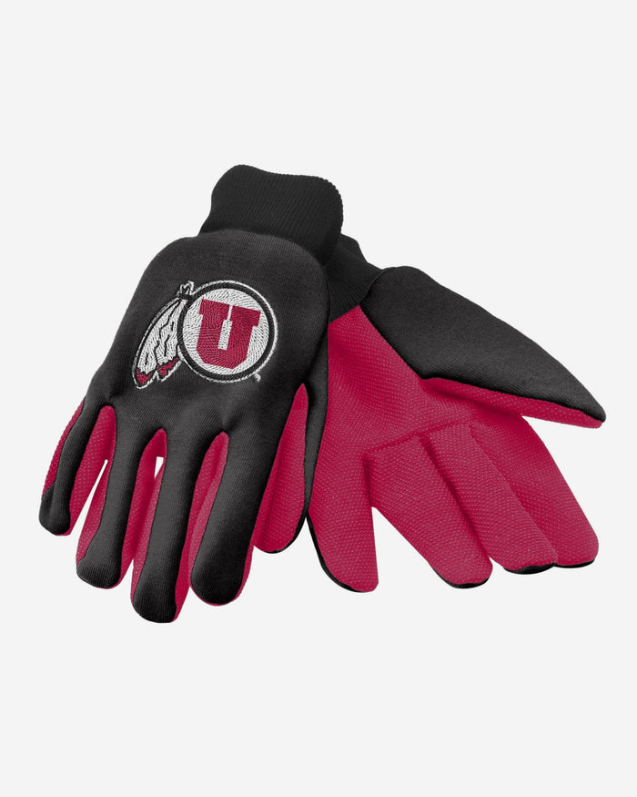 Utah Utes Colored Palm Utility Gloves FOCO - FOCO.com