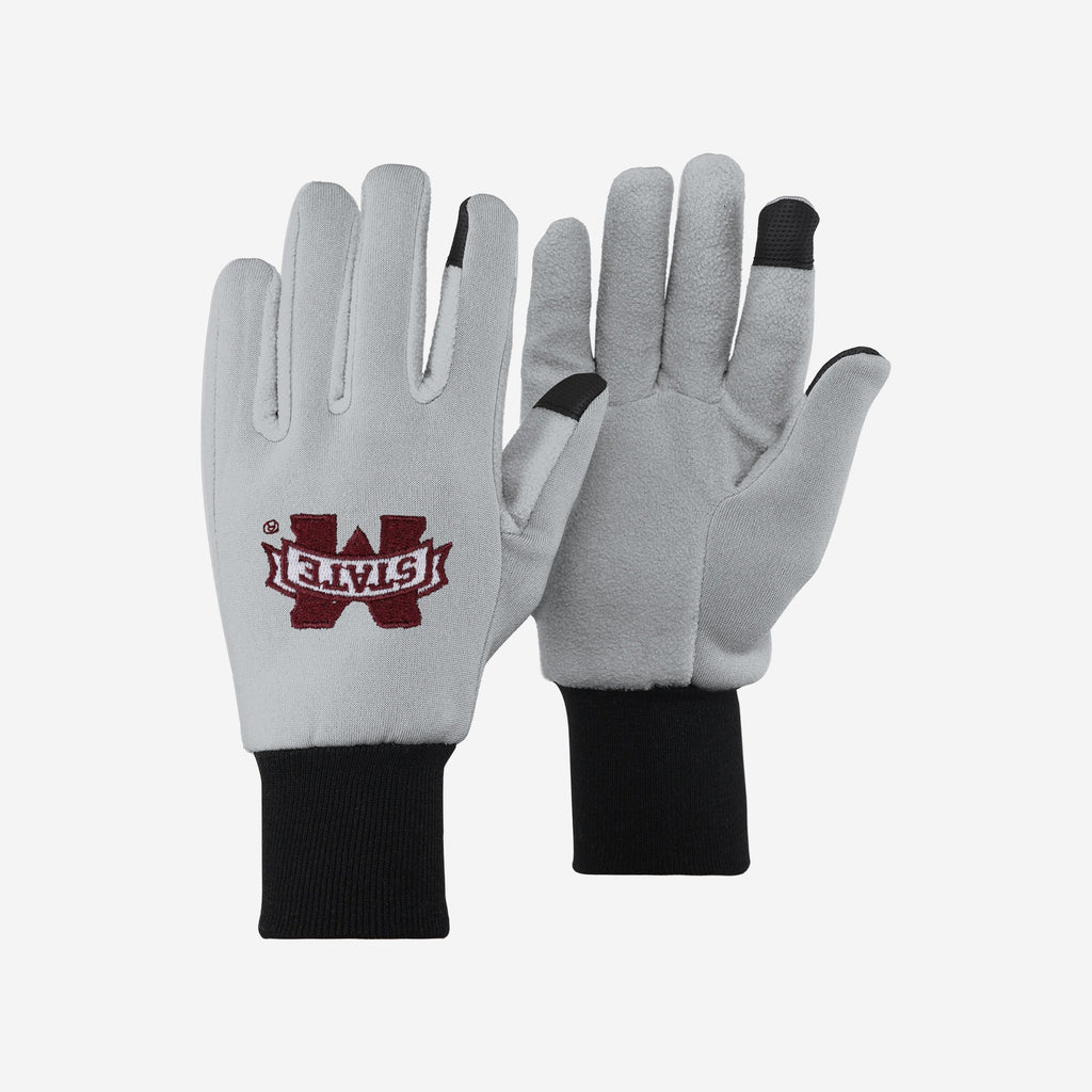 Mississippi State Bulldogs Colored Texting Utility Gloves FOCO - FOCO.com