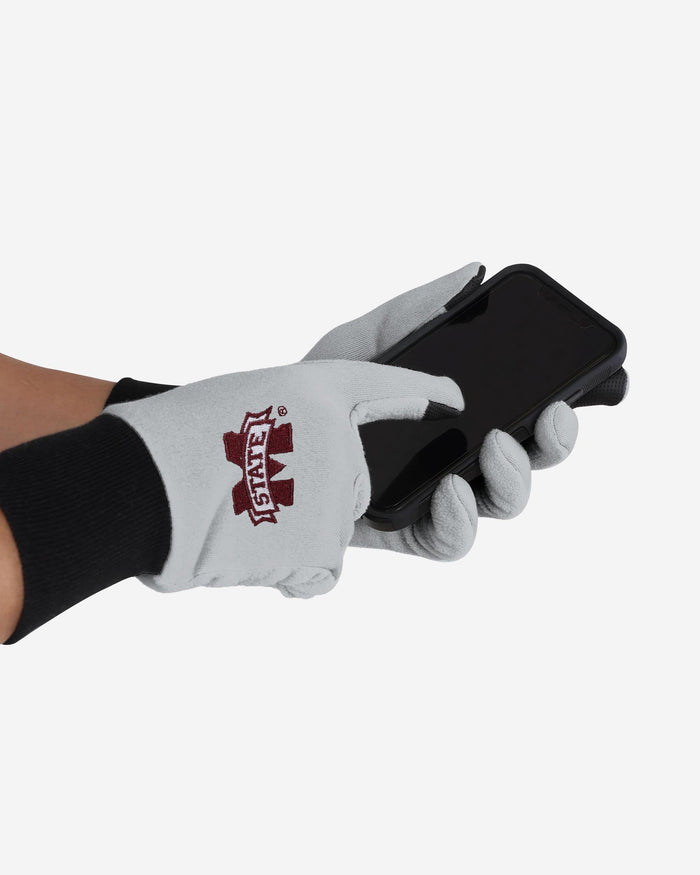 Mississippi State Bulldogs Colored Texting Utility Gloves FOCO - FOCO.com