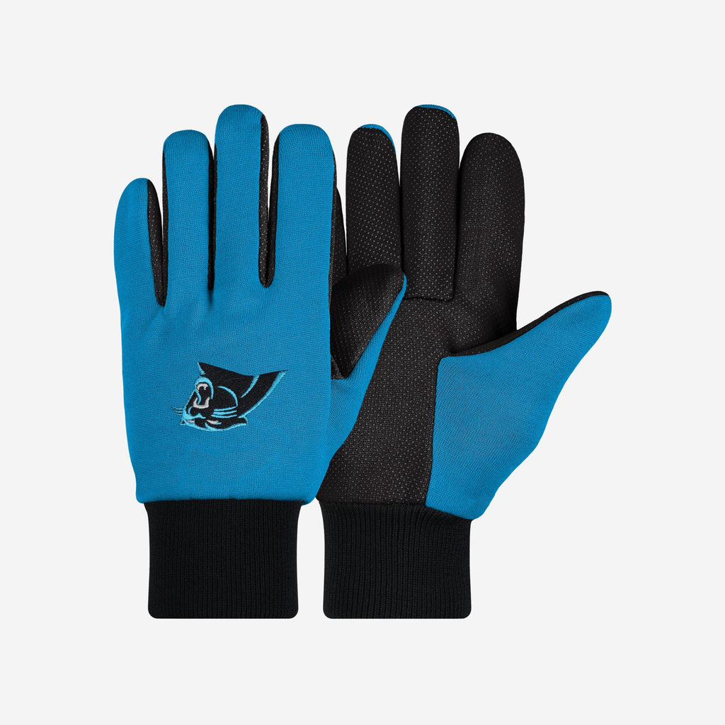 Carolina Panthers Colored Palm Utility Gloves FOCO - FOCO.com