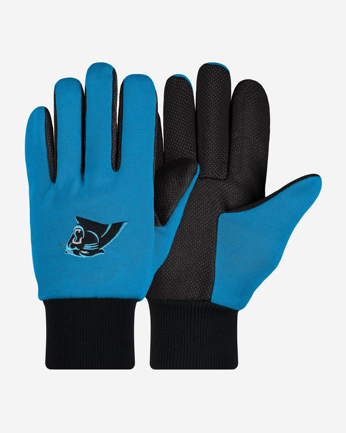 Carolina Panthers Colored Palm Utility Gloves FOCO - FOCO.com
