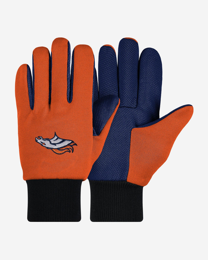 Denver Broncos Colored Palm Utility Gloves FOCO - FOCO.com