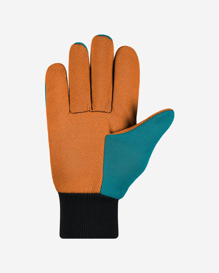 Miami Dolphins Original Colored Palm Utility Gloves FOCO - FOCO.com