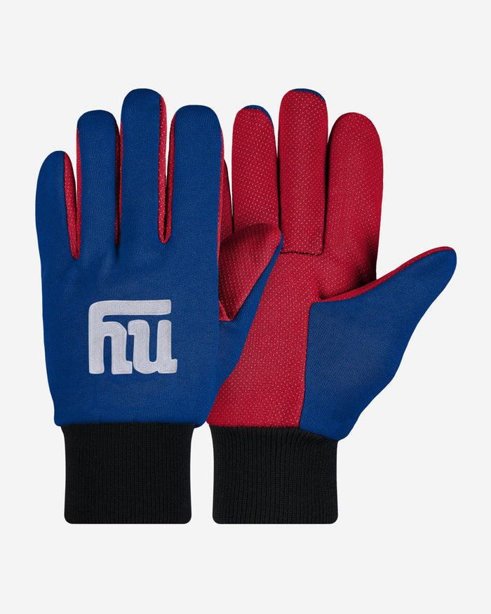 New York Giants Colored Palm Utility Gloves FOCO - FOCO.com