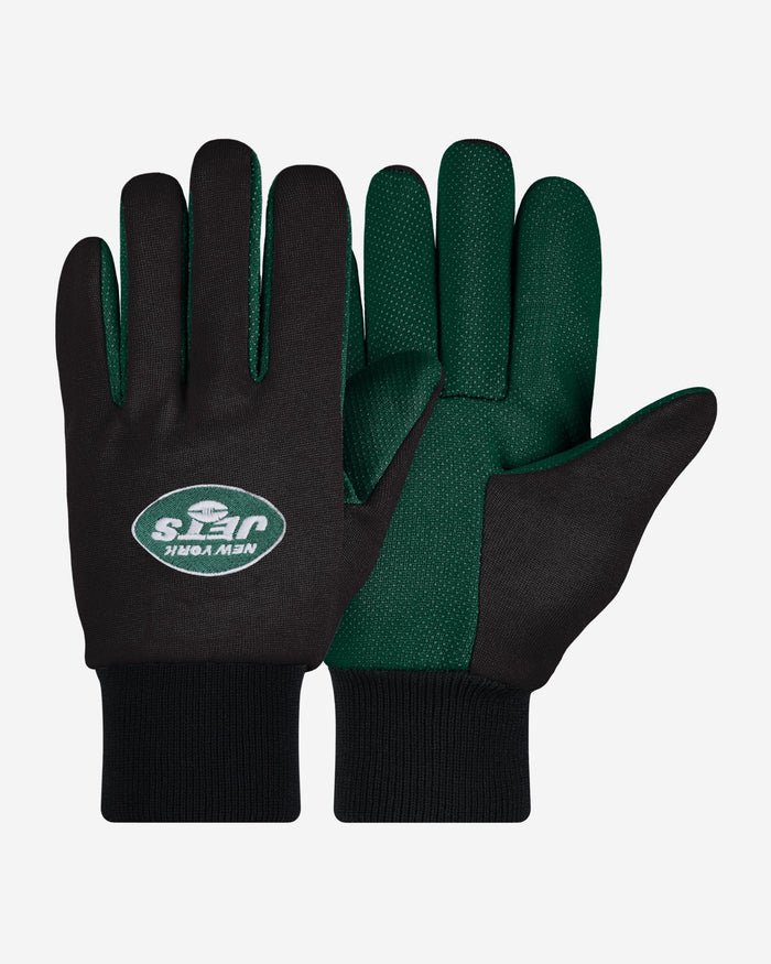 New York Jets Original Colored Palm Utility Gloves FOCO - FOCO.com
