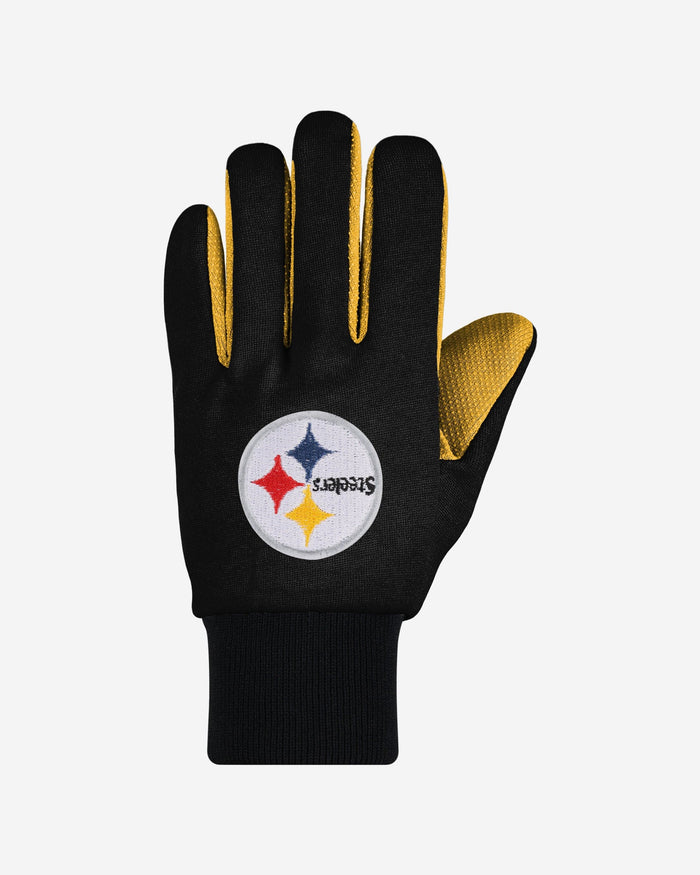 Pittsburgh Steelers Colored Palm Utility Gloves FOCO - FOCO.com