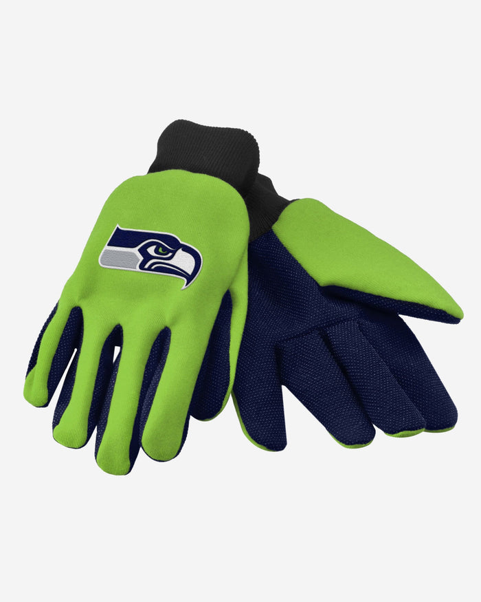Seattle Seahawks Colored Palm Utility Gloves FOCO - FOCO.com