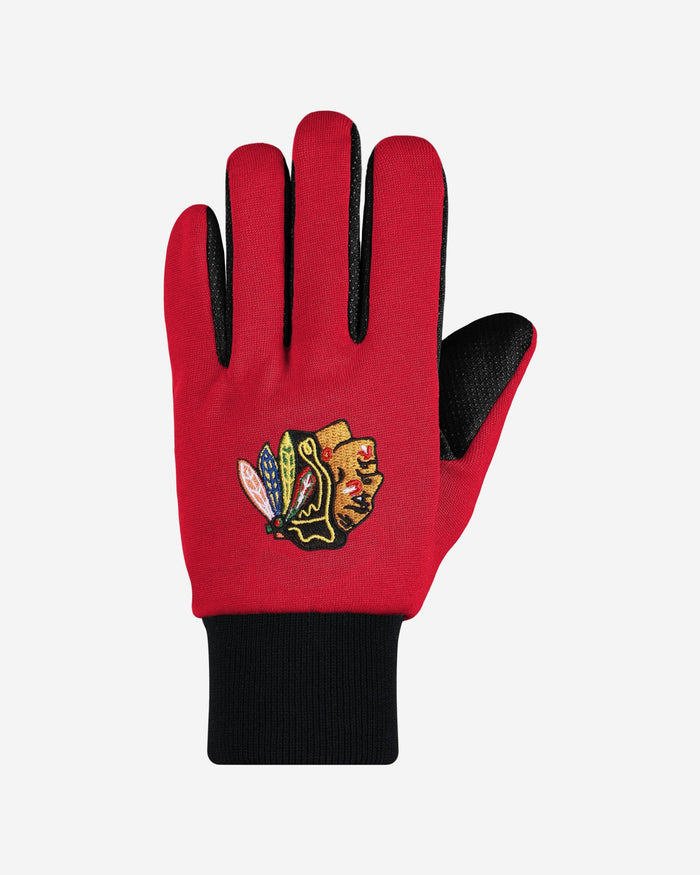 Chicago Blackhawks Colored Palm Utility Gloves FOCO - FOCO.com