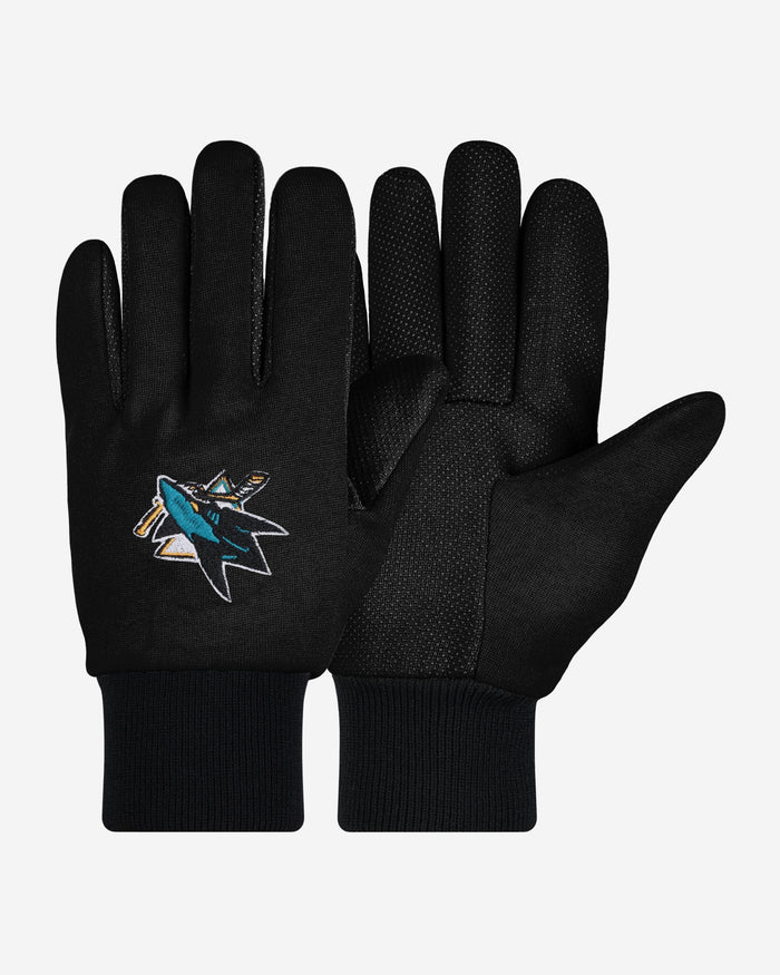 San Jose Sharks Colored Palm Utility Gloves FOCO - FOCO.com