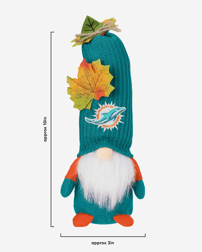 Miami Dolphins Mixed Material Harvest Plush Gnome FOCO - FOCO.com