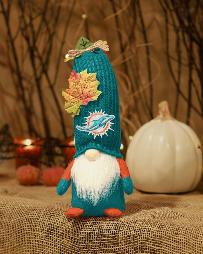 Miami Dolphins Mixed Material Harvest Plush Gnome FOCO - FOCO.com