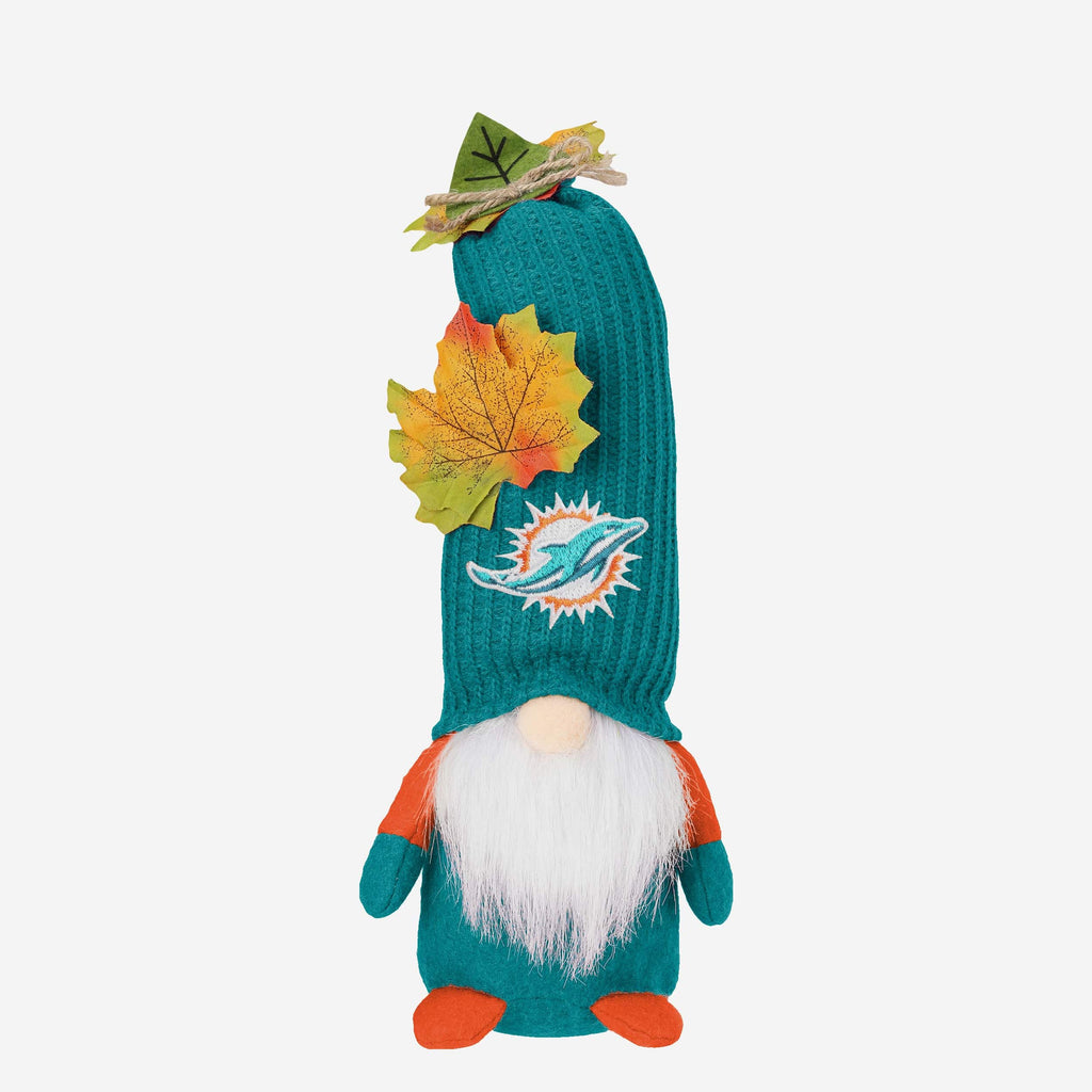 Miami Dolphins Mixed Material Harvest Plush Gnome FOCO - FOCO.com