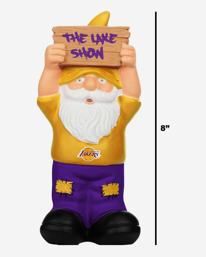 Los Angeles Lakers Slogan Sign Mini Gnome FOCO - FOCO.com