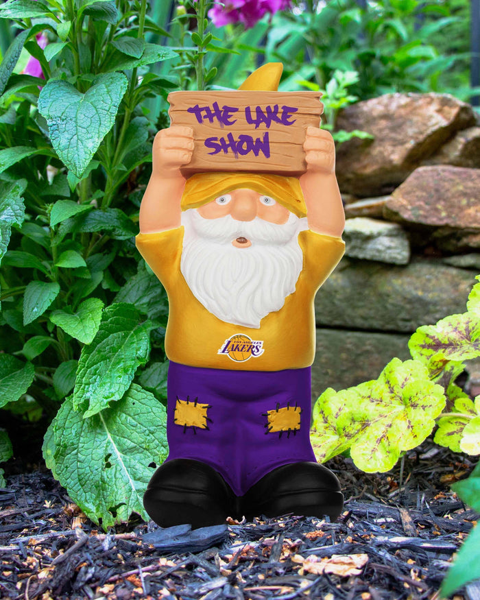 Los Angeles Lakers Slogan Sign Mini Gnome FOCO - FOCO.com