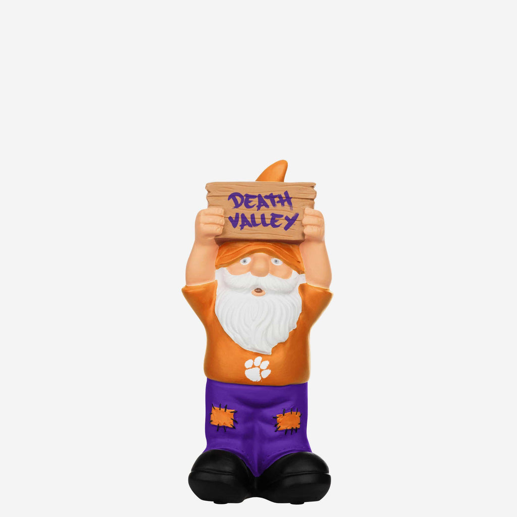 Clemson Tigers Slogan Sign Mini Gnome FOCO - FOCO.com