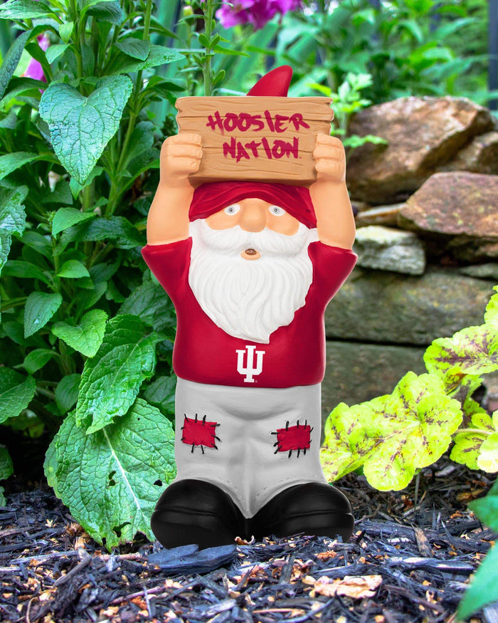 Indiana Hoosiers Slogan Sign Mini Gnome FOCO - FOCO.com