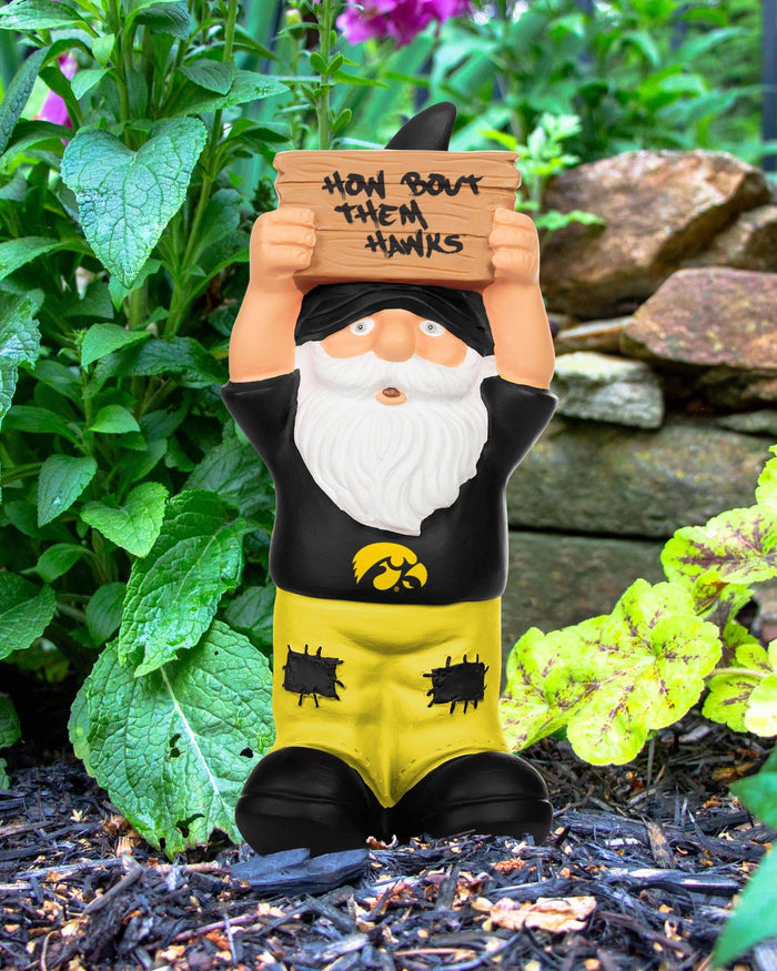 Iowa Hawkeyes Slogan Sign Mini Gnome FOCO - FOCO.com