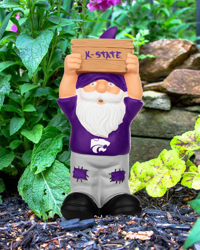 Kansas State Wildcats Slogan Sign Mini Gnome FOCO - FOCO.com