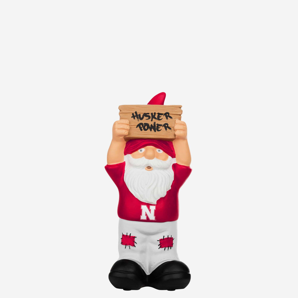 Nebraska Cornhuskers Slogan Sign Mini Gnome FOCO - FOCO.com