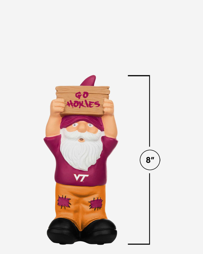 Virginia Tech Hokies Slogan Sign Mini Gnome FOCO - FOCO.com