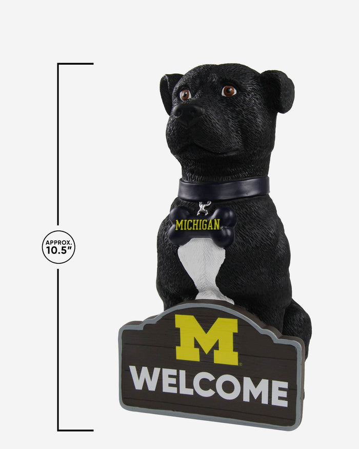 Michigan Wolverines American Staffordshire Terrier Statue FOCO - FOCO.com