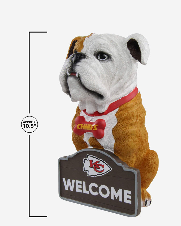 Kansas City Chiefs Bulldog Statue FOCO - FOCO.com