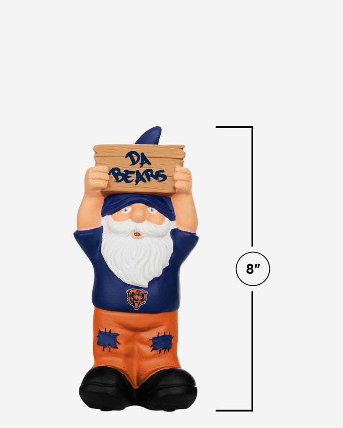 Chicago Bears Slogan Sign Mini Gnome FOCO - FOCO.com