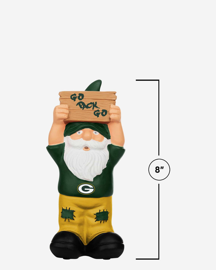 Green Bay Packers Slogan Sign Mini Gnome FOCO - FOCO.com