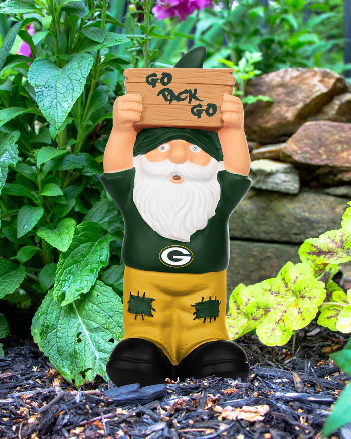 Green Bay Packers Slogan Sign Mini Gnome FOCO - FOCO.com