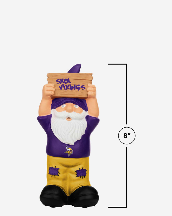 Minnesota Vikings Slogan Sign Mini Gnome FOCO - FOCO.com