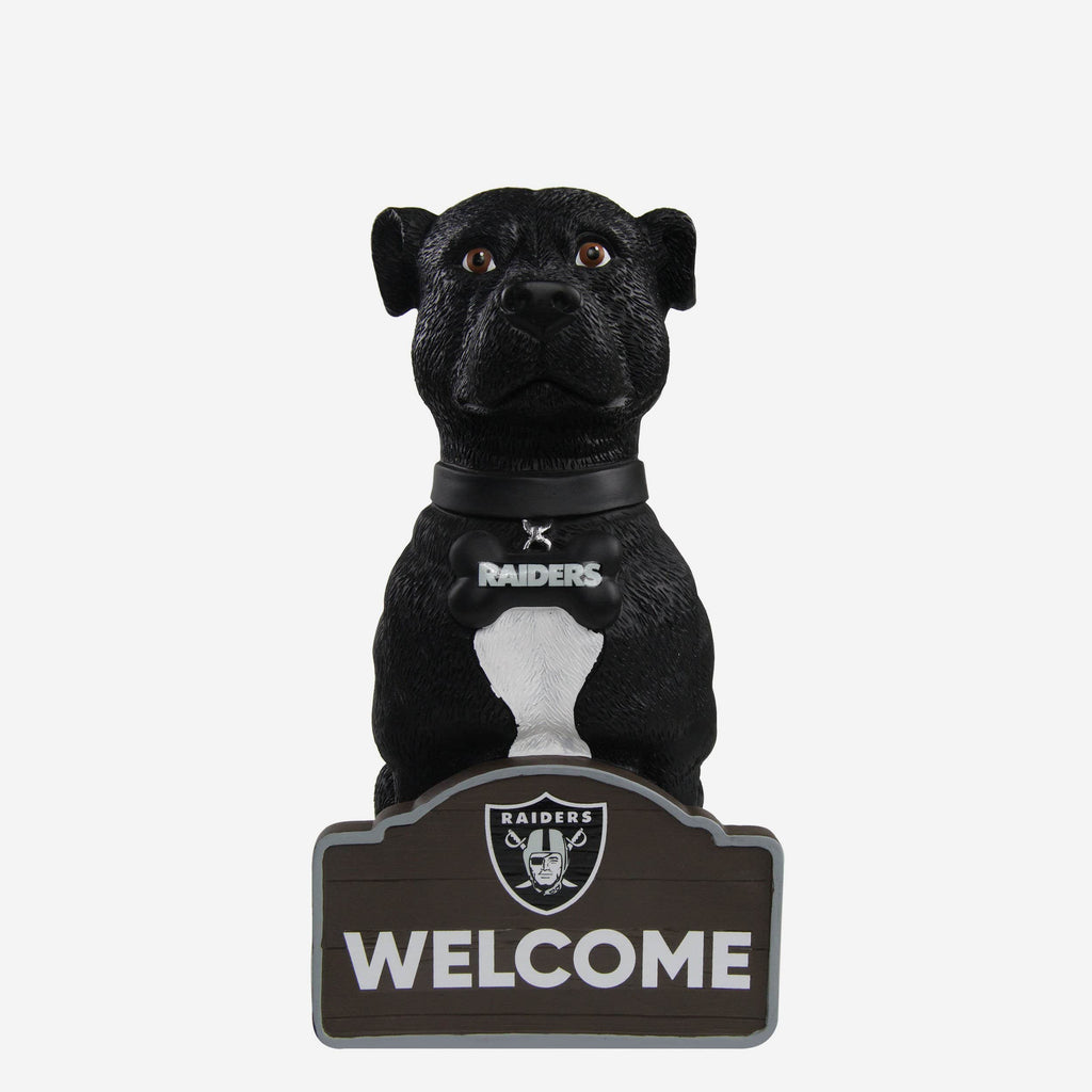 Las Vegas Raiders American Staffordshire Terrier Statue FOCO - FOCO.com